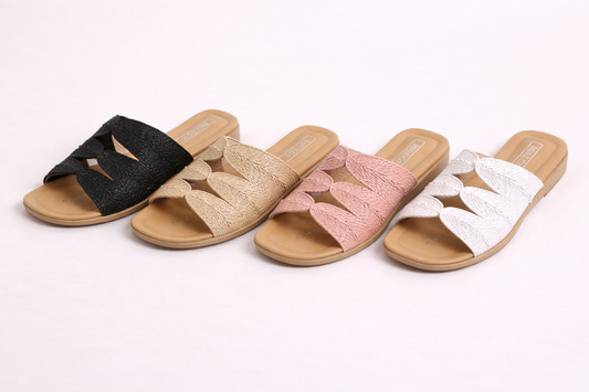 Daisy Doe Raffia Square Toe Flats