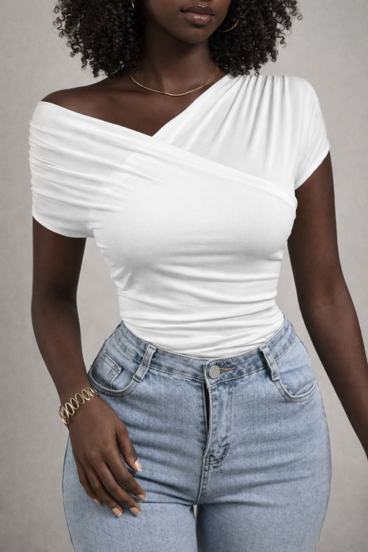 Cross-Wrap Slim Fit Top